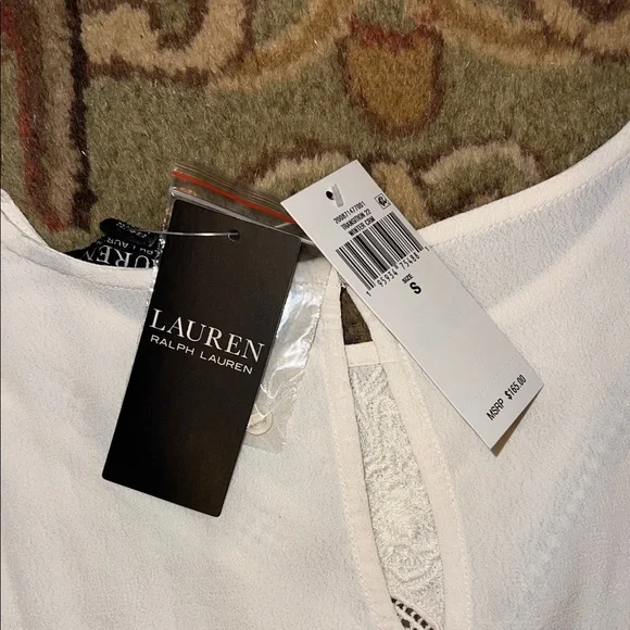 Ralph Lauren White Ruffle Sleeve Blouse - Picture 7 of 7